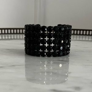 Simone Rocha-like, Kate Spade Black Crystal Bracelet
